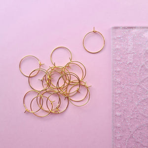 20mm Hoops - Gold